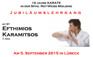 Karamitsos Luebeck 09 2015 - Bild zum Beitrag "Kata-Lehrgang Bundestrainer Karamitsos"
