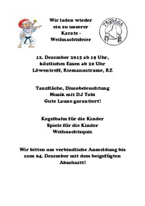 Weihnachtsfeier 2015