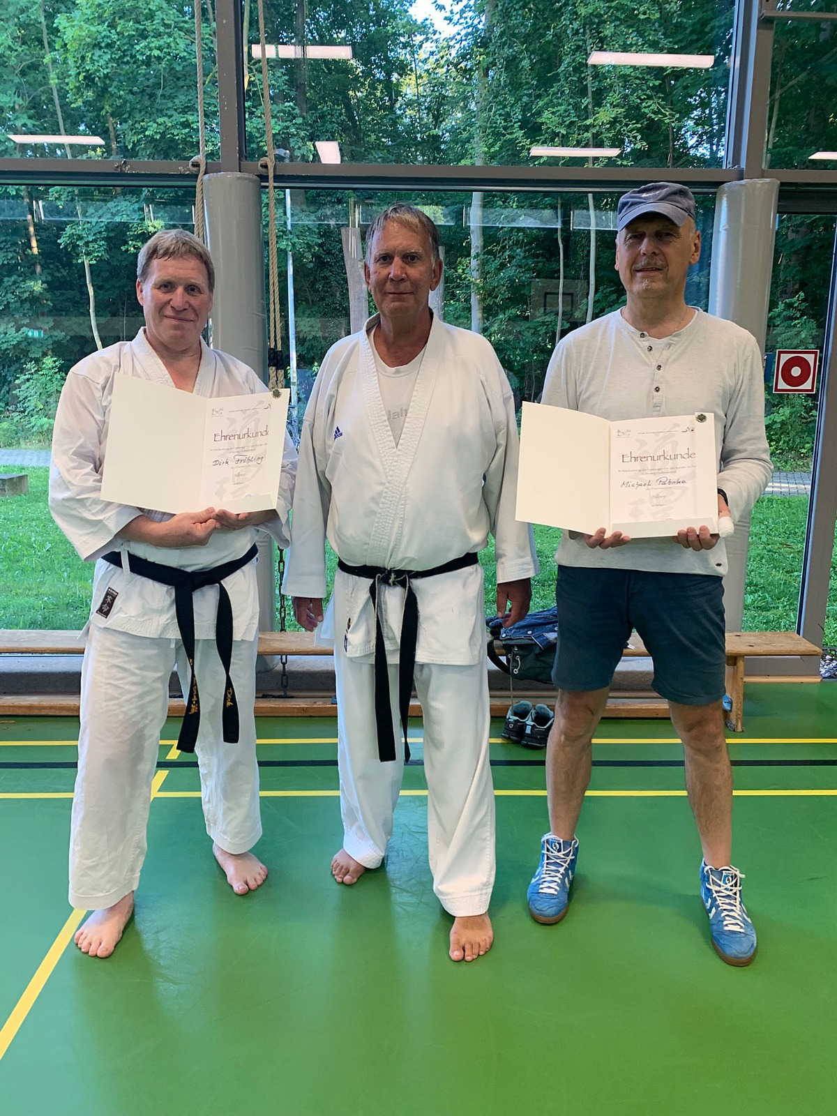 KVSH-Ehrung beim Koshinkan-Lehrgang mit Rolf Lahme in Ratzeburg